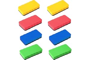 BBBORVOX 8pcs Whiteboard Eraser Whiteboard Rubber White Board Eraser White Board Eraser Magnetic Whiteboard Eraser for Home, Office and Classrooms, White Board Erasers Magnetic