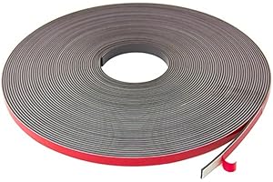 MAGNET EXPERT MagFlex® 12.7mm Wide Flexible Magnetic Tape - Foam Self Adhesive - Polarity B (5 Metre Length)