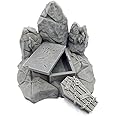 QP3D - Fantasy Grave Rocks - Scatter Terrain Scenery for Tabletop & RPG 28-32mm Miniatures Wargames, Props DnD D&D, 3D Printed and Paintable