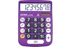 CATIGA calcolatrice di base: cd-8185 di office e home style calculator - 8 cifre - istruzione - adatto per la scuola e destop-uso