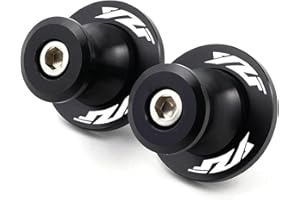 QNXBDKME Motorrad Zubehör Für Yamaha YZF R125 R1M R1 R6 R7 R9 R25 R3 YZF-R1 YZF-R6 YZF-R7 YZF-R9 Ständeraufnahme Bobbins Hinten M6 Montageständer Schwingenadapter (Schwarz)