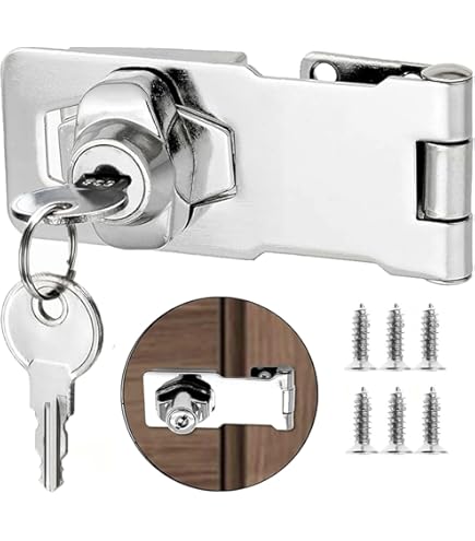 Serrature A Chiave Angolo 90° PATIKIL - Pomello Girevole Per Armadi E Cassetti, Chiavi Diverse - Foto 4