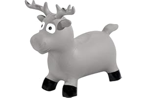 Kindsgut Animal para Saltar, Animal de Salto, Saltar, Alce, brincar, para Bebes & niño pequeño, Inflable, con inflador, Unisex, ecológico/Libre de contaminantes