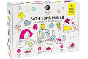 Nailmatic Kids Bath Bomb Maker - DIY Enfant - Fabrique de Bombes de Bain Naturelles - Kit Bombes de Bain à Fabriquer - Atelier Bombe de Bain Enfant - Activité Manuelle Fille et Garçon - Jeux Bain