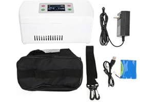 NUNAFEY Insulinkühler, mehrere Lademethoden Tragbarer tragbarer Insulinkühler für zu Hause