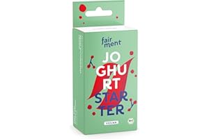 ‎FAIRMENT Fairment Bio Joghurtkultur zur Herstellung von veganem Joghurt - Joghurt selber machen - enthält 3 Beutel Joghurtferment für die Herstellung von bis zu 30x 1 Liter Kokosjoghurt, Sojajoghurt