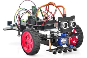 OSOYOO Model 3 Robot Car DIY Starter Kit for Arduino,Educational Motorized Robotics, Remote Control App, Learning How to Code, IOT Mechanical Coding for Teens and Adults
