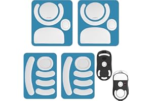 KRYMSON 4 pegatinas blancas antideslizantes para el pie del ratón, pegatinas para el pie del ratón, pegatinas para el pie del ratón, accesorios profesionales para juegos, pegatinas suaves y duraderas,