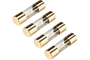 tomzz Audio 5800-011 kfz agu fusibile in vetro 30a, 10x38mm, contatti dorati, 4 pezzi