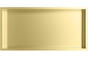 Nassboards 304 Stainless Steel Shower Niche - Wet Room Shelf Recess, Waterproof Storage - Easy Installation for Home Improvement, Bathroom Renovation - Durable, Lightweight, Pre-Built