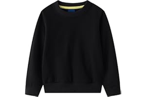 Junellz Boys' Classic Hooded Sweatshirt, Black, 2-8 Years, UK Size