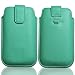 Produktbild Handy Tasche Etui Hülle Schutz Leder grün / minze W20 Gr.3 für Sony Xperia P / Sony Xperia U / Sony Xperia Sola / Nokia N9 / Samsung Galaxy 3 / Huawai Vision / Blackberry Curve 9380 / Motorola PRO Plus / HTC Wildfire S