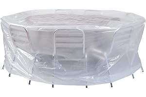 HOUSSE RONDE POUR TABLE DE SALON DE JARDIN diam 200 x H80