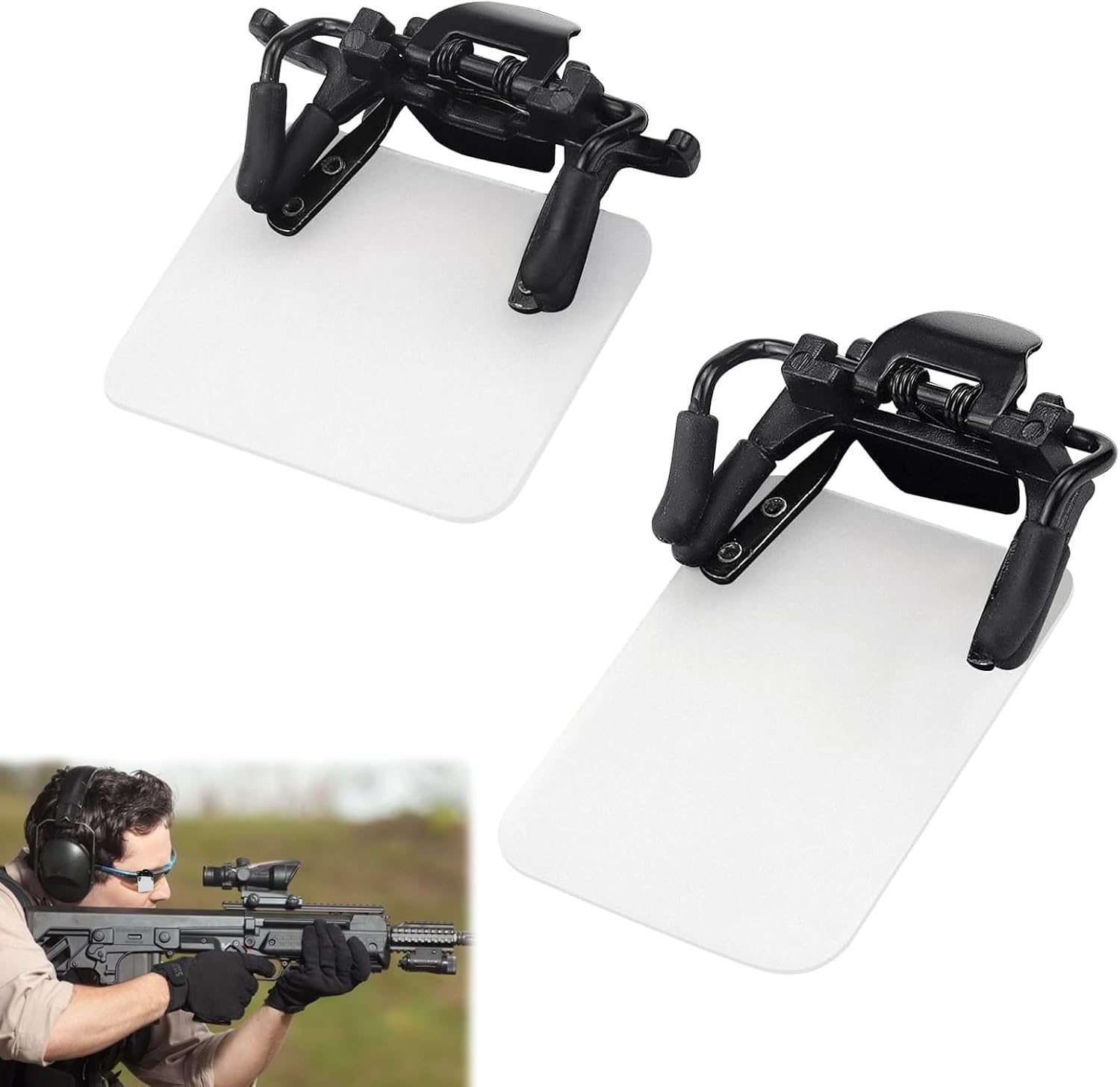 alwaiiz 2 parches para gafas de tiro, gafas de tiro con arco, gafas de tiro con arco, gafas de tiro deportivas, parches para entrenamiento y competiciones