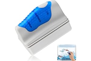 VKWE Magnetic Fish Tank Cleaner Aquarium Magnet Glass Cleaner, Fish Tank Algae Scraper Brush Cleaner Aquatic Algae Scraper Scrubbing Tool for Fish Tank Under 50 Gallon
