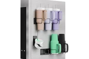 SUZMEI Magnetischer Getränkehalter für Stanley, Edelstahl-Kühlschrank, magnetischer Wasserflaschen-Organizer, Küche, Kühlschrank, Wasserflasche, Aufbewahrungshalter, praktisches Zubehör für Stanley Cup