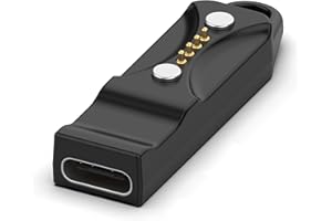 RuenTech USB Typ C Adapter auf Stecker für Polar Pacer/Pacer Pro/Vantage V3/ Vantage M3/ Ignite 3/ Grit X2 Pro/Grit X2 Pro Titan Ladeset Ersatz Ladegerät