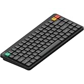 nuphy Node75 &Uuml;&ccedil; Modlu Kablosuz Mekanik Klavye Gri-Allık Nano Anahtarı | %75 D&uuml;ş&uuml;k Profilli Mekanik Klavye, Mac / Windows i&ccedil;in