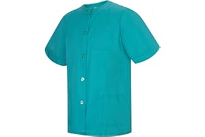 MISEMIYA - Work Clothes Lady Round Collar with Button Uniform Clinic Hospital Cleaning Veterinary Sanitation Hostelry - Ref.831