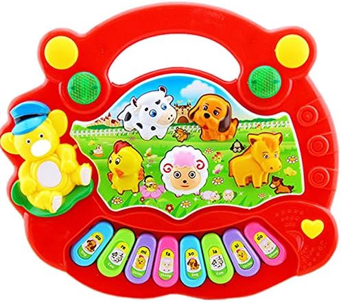 Baby Electrical Musical Piano,Meiyaa Infantino Topsy Turvy Lights and Sounds Musical Panio Toy Children Education and Learing Instrument