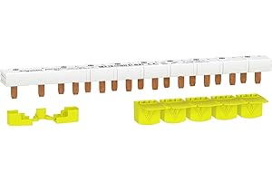 Schneider Electric Resi9 pettine monoblocco 1P+N 63A 10 moduli copertura denti 5M R9PXH210