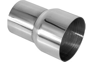 Atokrtact 51-63MM Exhaust Pipe Reducer Adapter 304 Stainless Steel for Universal Car Connector (51-63MM)