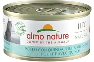 Almo Nature - HFC Natural - Poulet avec Quinoa - Nourriture Humide pour Chat Adulte: 24 boîtes de 70g