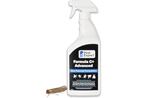 Pest Expert Carpet Moth Killer Spray 1ltr - Formula 'C+' Advanced Carpet & Clothes Moth Killer Treatment Professional Strength - Fast Acting Killer for Home & Wardrobes