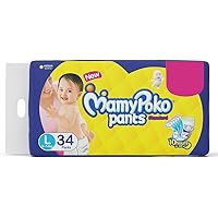 MamyPoko Standard Baby Diaper Pants, Large (9 - 14 kg) 34 Count