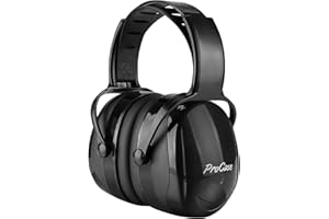 Procase Casco Insonorizacion, Protector Auditivo SNR 36 dB con Diadema Ajustable Anti Torsión, Orejera Anti Ruido Profesional Cancelación de Ruido para Caza Disparo Estudiar