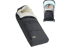 NUKIED Baby Footmuff Baby Fleece Baby Stroller Snuggle Footmuff Winter Footmuff Baby Seat with Zipper Washable Baby Blanket Stroller Suitable for All Strollers 37"×23"