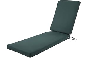 Classic Accessories Ravenna - Cojín para tumbona de patio, resistente al agua, 200 x 26 x 70 cm, color verde