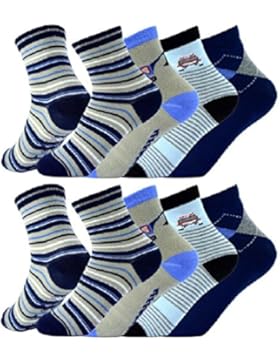 12 Paar ABS Socken Jungen Anti Rutsch Strümpfe Kids Mix