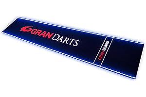 GranBoard Led Darts Mat Alfombra para Dardos, carbón