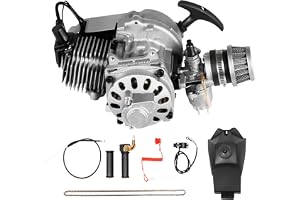 HUOMMGS 50 ccm Pocket Dirt Bike Motor 3 PS Pit Bike Motor 2-takts mini Dirtbikes Motoen 1,9 KW encylinder Pocketbike motorer