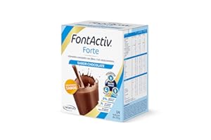 FontActiv Forte Sabor Chocolate | 14 Sobres | Suplemento Nutricional con Fibra para Adultos - 0% Azúcares añadidos
