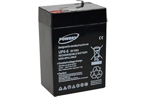 akku-net Blei-Gel Akku für Kindermotorrad Kinderfahrzeuge Kinderquad 6V 5Ah (ersetzt auch 4Ah 4,5Ah) Lead-Acid 6V 5Ah/27Wh Schwarz