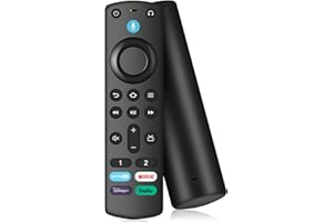 ILEBYGO Voice Remote Replacement for Fire Smart Stick(2nd/3rd Gen,4K,Lite),TV Cube(2nd/3rd Gen),Remote for Pioneer,TCL,3rd Gen Smart TVs