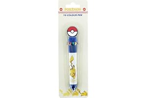 Blueprint Collections Pokemon Multi Colour Pen | Novelty Writing & Multicoloured Pen | Pokemon Stationery & Gifts