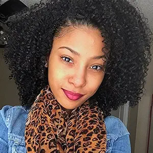 ZigZag Hair Afro Kinky Curly Clip In Human Hair Extensions Brazilian Virgin African American 4B 4C Clip in Hair Extensions Natural Clip Ins For Black Women (20inch, 3B 3C)