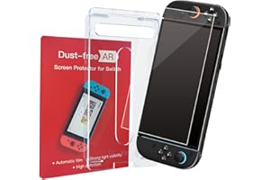 Phimoos AR Screen Protector for Nintendo Switch 2 [2025 Upgrade, 7.9 Inch], Tempered Glass Film with Anti-Glare, 9H Tempered Glass, Auto Alignment Kit, Bubble-Free, Scratch & Fingerprint Resistant