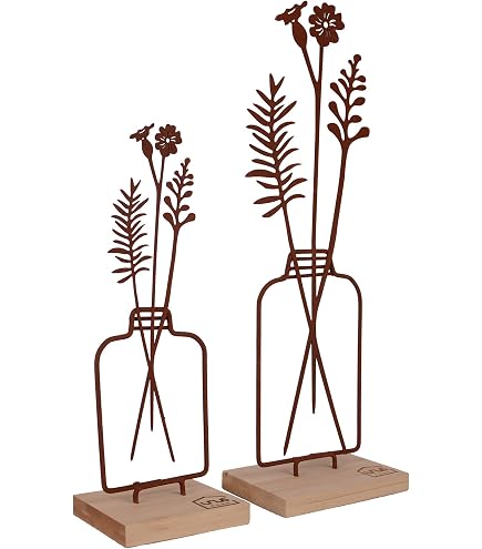 Décoration Hiver Métal Et Bambou – Silhouette Village Enneigé – 30 X 13 Cm – Parfait Pour Rebord De Fenêtre Ou Table