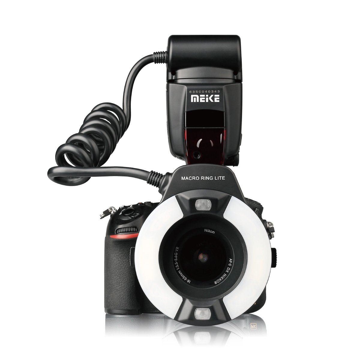 MEKE MK-14EXT-N I-TTL Macro Ring Flash for Nikon D7100 D7000 D5200 D5100 D5000 D3200 D3100 D90 D300S D600 with LED AF Assist Lamp