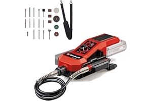 Einhell Akku-Schleif-/Gravur-Werkzeug TE-MT 18/34 Li Solo Power X-Change (18 V, 92 cm Welle mit Gravurstift, Drehzahlregulierung, inkl. 55-tlg. Zubehör-Set, ohne Akku)