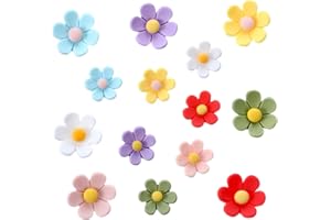 Hpmjz 14 Stück 3D Blumen Süß Kühlschrankmagnete Bunt Stark Dekoration lustige Groß Magnete für kühlschrank Magnettafel Whiteboard Pinnwand Tafel Büro