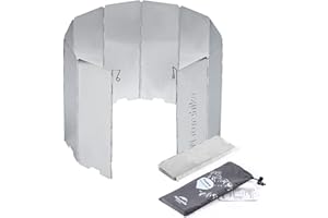 Naturehike 10-płytowa osłona kuchenki kempingowej, aluminiowa osłona palnika kempingowego z torbą ze sznurkiem, lekka, składana, kompaktowa, do kuchenek kempingowych i gazowych