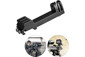 Fantaseal 2en1 Alta precisión de Aleación de Aluminio Camara Deportiva Pistola Ballesta Soporte Montaje Frontal Adaptador de Riel Picatinny, para Airsoft Caza Paintball GoPro Cámara Sony Akaso