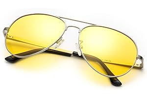 SODQW Lunette de Conduite Vision de Nuit Anti Eblouissement Polarisée- Jaune anti-éblouissement Lunettes - Protection UV400