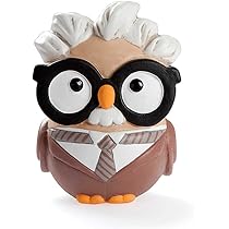 Statuetta Goofi Calciatore In Ceramica - Design Italiano, Rosso/Nero