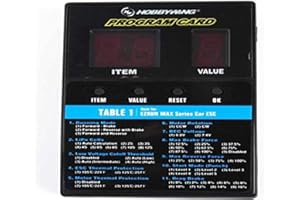 Hobbywing Boîtier de programmation Adapté pour (modèle de régulateur de modélisme): Hobbywing Xerun, Ezrun, Seaking